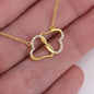 For My Lovely Wife- I Love You in the Morning Everlasting Love Heart Necklace