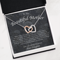 Heart Necklace for Mom from Daughter, Gift for Mother's Day, 21c5
