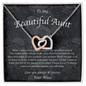 Aunt Necklace from Niece, Aunt Birthday, Aunt Appreciation, 23c2