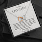 Gift for Big Sister, Sister Necklace from Little Sister, Sister Birthday, Little Sis Gift, Sisterhood, Best Sister Ever, Big Sister Gift, Interlocking Hearts