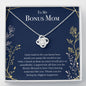 Bonus Mom Necklace, Second Mother Gift, Step Mom Gift, Foster Mom, Bonus Mom Birthday, Mother in Law Gift