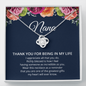 Nana Thank You For Being in My Life Knot Necklace, 12a4