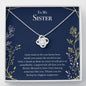 Gift for Sister, Sister Necklace from Little Sister, Sister Birthday, Big Sis Gift, Sisterhood, Best Sister Ever, Big Sister Gift