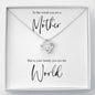 Gift From Family - You Are the World Love Knot Necklace