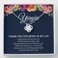 Gift for Yiayia Love Knot Necklace, 12a10