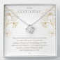 Godmother Confirmation Gift, Jewelry Gift for Godmom, Adult Confirmation Sponsor Gift, Gift from Goddaughter, First Holy Communion Love Knot 08f