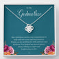 Godmother Confirmation Gift, Jewelry Gift for Godmom, Adult Confirmation Sponsor Gift, Gift from Goddaughter, First Holy Communion Love Knot 08f