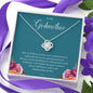 Godmother Confirmation Gift, Jewelry Gift for Godmom, Adult Confirmation Sponsor Gift, Gift from Goddaughter, First Holy Communion Love Knot 08f