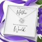 Gift From Family - You Are the World Love Knot Necklace