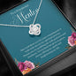 Mentor Gift For Women Necklace, Gift For Counselor, Retirement Gift, Thank You Gifts For Women, Best Mentor Ever, Love Knot 09a