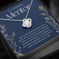 Mentor Gift For Women Necklace, Gift For Counselor, Retirement Gift, Thank You Gifts For Women, Best Mentor Ever, Love Knot 09a
