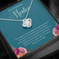 Mentor Gift For Women Necklace, Gift For Counselor, Retirement Gift, Thank You Gifts For Women, Best Mentor Ever, Love Knot 09a