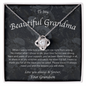 Necklace for Grandma from from Grandson, Birthday Gift, 24a4