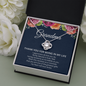Grandma Thank You For Being in My Life Knot Necklace, 12a1