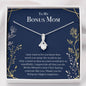 Bonus Mom Necklace, Second Mother Gift, Step Mom Gift, Foster Mom, Bonus Mom Birthday, Mother in Law Gift
