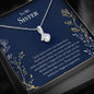 Gift for Sister, Sister Necklace from Little Sister, Sister Birthday, Big Sis Gift, Sisterhood, Best Sister Ever, Big Sister Gift