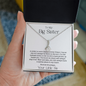 Big Sister Necklace, Gift from Little Sister, Necklace from Lil Sis, Birthday Necklace for Sister, WV005a Alluring