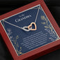 Grandma Gift, Grandma Heart Necklace, Grandmother Necklace, Christmas Gifts for Grandma, Nana Necklace, Mimi Gift001-I just..supporter-01 Two Hearts Template