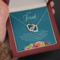 Moral Support for LGBTQ Friend, Gift for Trans Friend, Trans Ally, Gay Pride, Genderfluid Gift, Coming Out Gift, Interlocking Hearts 10b