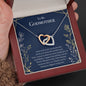 Godmother Gift, Fairy Godmother, Heart Necklace for Godmother, Christmas Gift for Godmother, Gift from goddaughter, Gift from godson