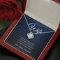 For My Lovely Wife - I Love You in the Morning Love Knot Necklace