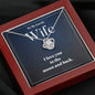 Gift for Wife - I Love You to the Moon & Back Love Knot Necklace