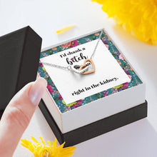 Load image into Gallery viewer, Funny BFF Gift, Badass Btch Necklace, Funny Birthday Gift For Her, Best Friend Jewelry, Long Distance Best Friend Gift, 11a 09
