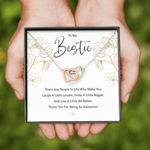 Load image into Gallery viewer, Bestie Jewelry Gift, Best Friend Necklace, Gift for Her, BFF Jewelry, Friendship Message, Best Friend Jewelry, 11a 03
