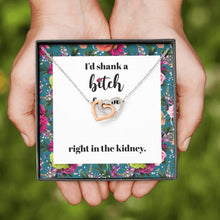 Load image into Gallery viewer, Funny BFF Gift, Badass Btch Necklace, Funny Birthday Gift For Her, Best Friend Jewelry, Long Distance Best Friend Gift, 11a 09
