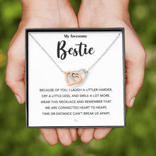 Load image into Gallery viewer, BFF Gift, Best Friend Necklace, Bestie Necklace, Gift for Her, Friendship Message, Best Friend Jewelry, 11a 02
