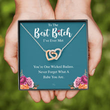 Load image into Gallery viewer, Best Btch Necklace, Girl Tribe Necklace, Funny Gift For Her, 21st Birthday Gift for Her, Roommate Gift, 11a 11
