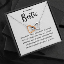 Load image into Gallery viewer, BFF Gift, Best Friend Necklace, Bestie Necklace, Gift for Her, Friendship Message, Best Friend Jewelry, 11a 02
