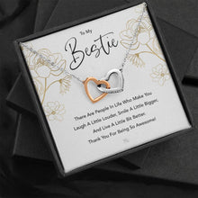 Load image into Gallery viewer, Bestie Jewelry Gift, Best Friend Necklace, Gift for Her, BFF Jewelry, Friendship Message, Best Friend Jewelry, 11a 03
