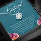 Adult Baptism Gift, Baptism Necklace, Baptism Keepsake, LDS Gift, Jewelry Baptism Gift, Adult Christening Gift Love Knot 08a