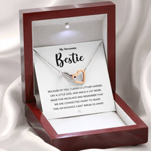 Load image into Gallery viewer, BFF Gift, Best Friend Necklace, Bestie Necklace, Gift for Her, Friendship Message, Best Friend Jewelry, 11a 02
