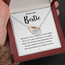 Load image into Gallery viewer, BFF Gift, Best Friend Necklace, Bestie Necklace, Gift for Her, Friendship Message, Best Friend Jewelry, 11a 02
