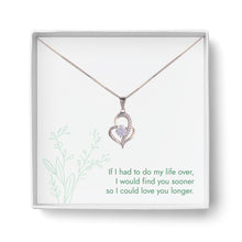 Load image into Gallery viewer, 925 Sterling Silver Pave Heart Pendant Necklace
